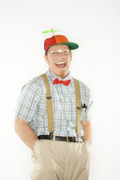 Uomo vestito da nerd. Foto stock 2417381 Comprate Immagini RF