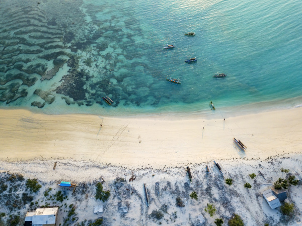 indonesia lombok vista aerea della spiaggia