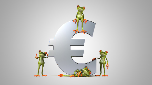 3d, illustration, of, green, frogs, next - 28217448