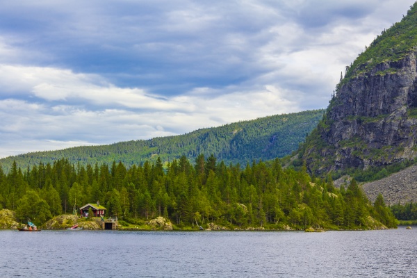 mountain, landscape, panorama, and, lake, vangsmjøse - 30778057